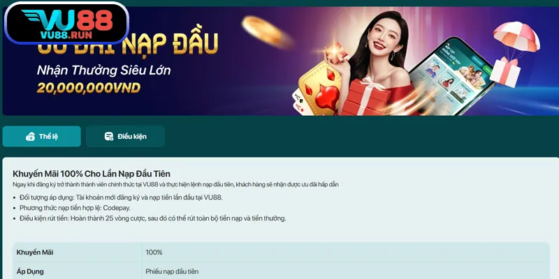 Ưu đãi nạp đầu cực kỳ giá trị cho tất cả thành viên mới