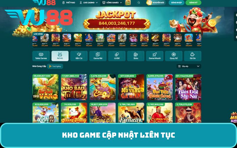 Kho game cập nhật liên tục