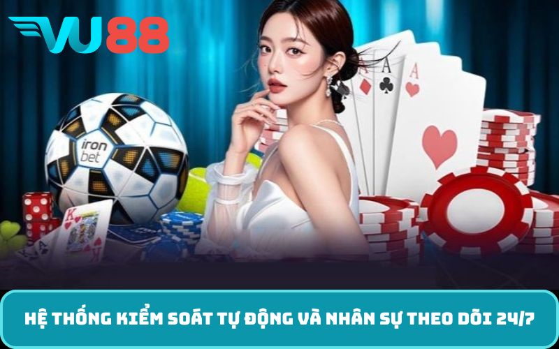 Hệ Thống kiểm soát tự động và nhân sự theo dõi 24/7
